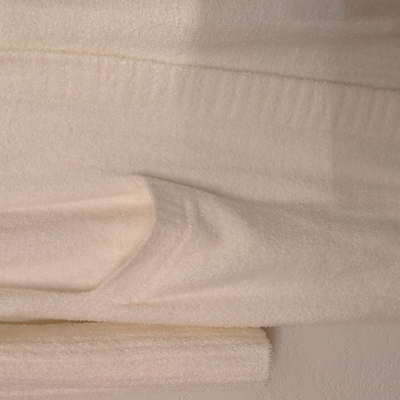 Barefoot Dreams Cozy chic lite knit long line hooded Open Cardigan Pearl Sz M - Picture 4 of 10